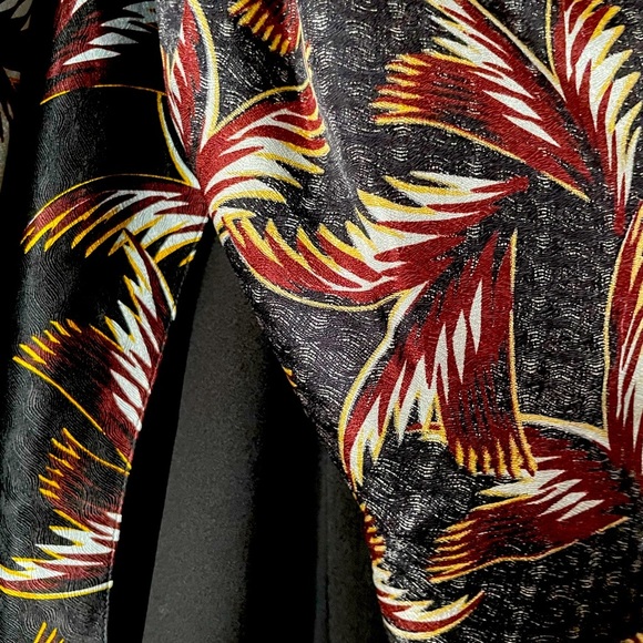 ALC Freja Silk Dress Palm Print Celebrity Worn Style Size 0 - Picture 6 of 8